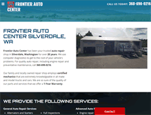 Tablet Screenshot of frontierautorepairsilverdale.com